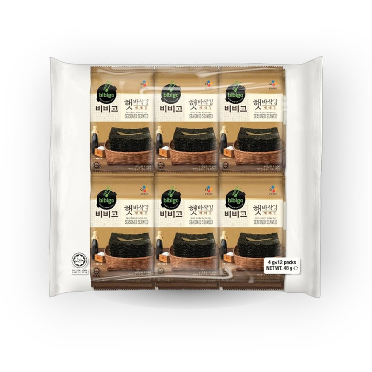Bibigo Savory Roasted Seaweed 4 g x 12 packs