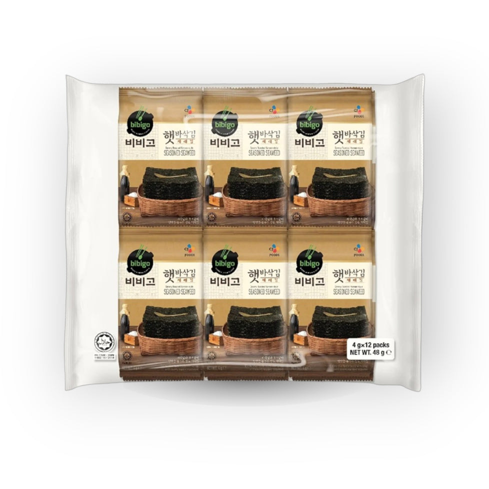 Bibigo Savory Roasted Seaweed 4g x 12 packs