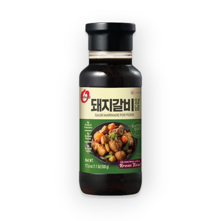 Chung Jung One Korean BBQ Galbi Marinade for Pork 17.6 oz (500g)