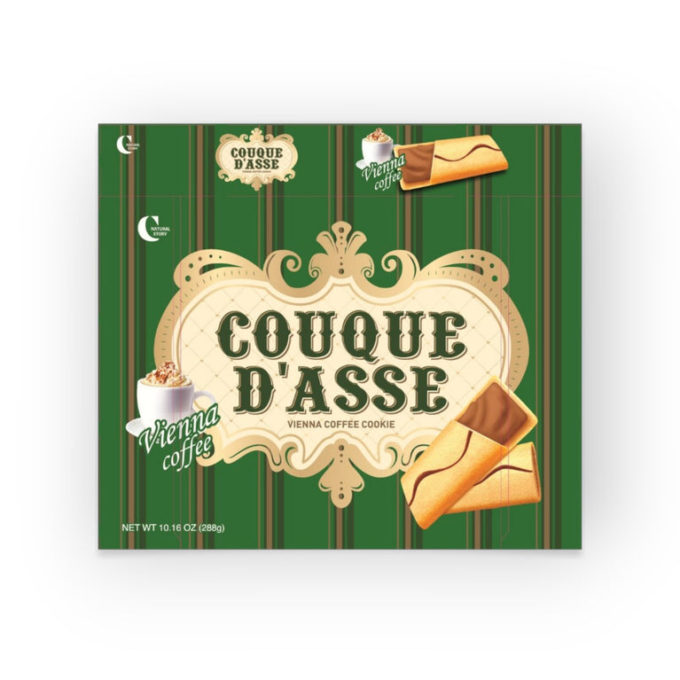 Crown Couque D'Asse Vienna Coffee Biscuits 10.16 oz (288g)