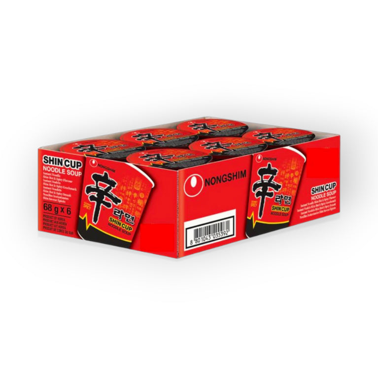 Nongshim Shin Cup Noodle Soup 68 g x 6