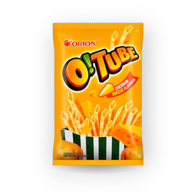 Orion O!Tube Potato Chips Cheddar Cheese Flavor 4.06 oz (115g)
