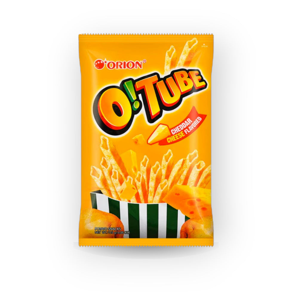 Orion O!Tube Potato Chips Cheddar Cheese Flavor 4.06oz (115g)