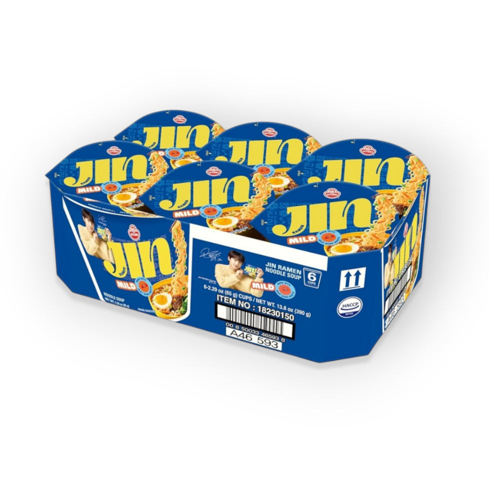 Ottoki Jin Ramen, Mild Flavor 65g*6CUPS
