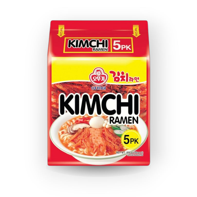 Ottogi Kimchi Ramen 120 g x 5 packs (600g)