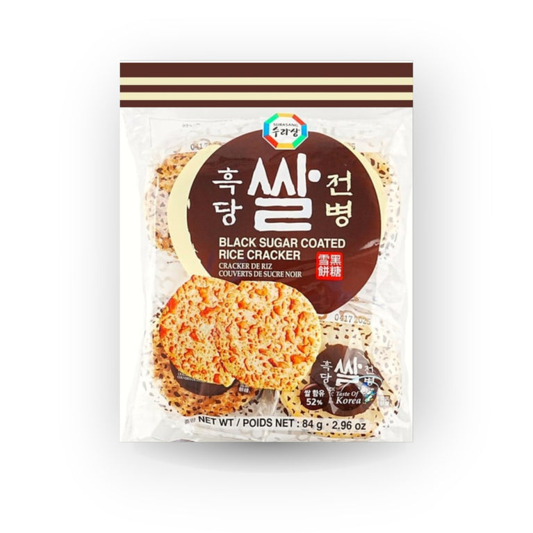 Surasang Black Sugar Coated Rice Cracker 84 g (2.96oz)