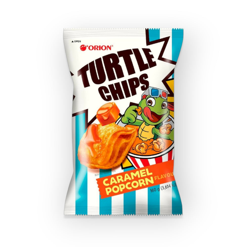Orion Turtle Chips Caramel Popcorn Flavour 160g