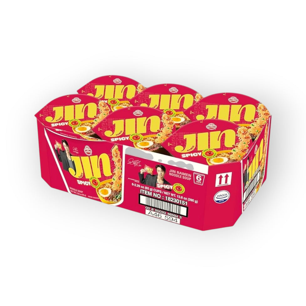 Ottoki Jin Ramen, Spicy Flavor 65g*6CUPS