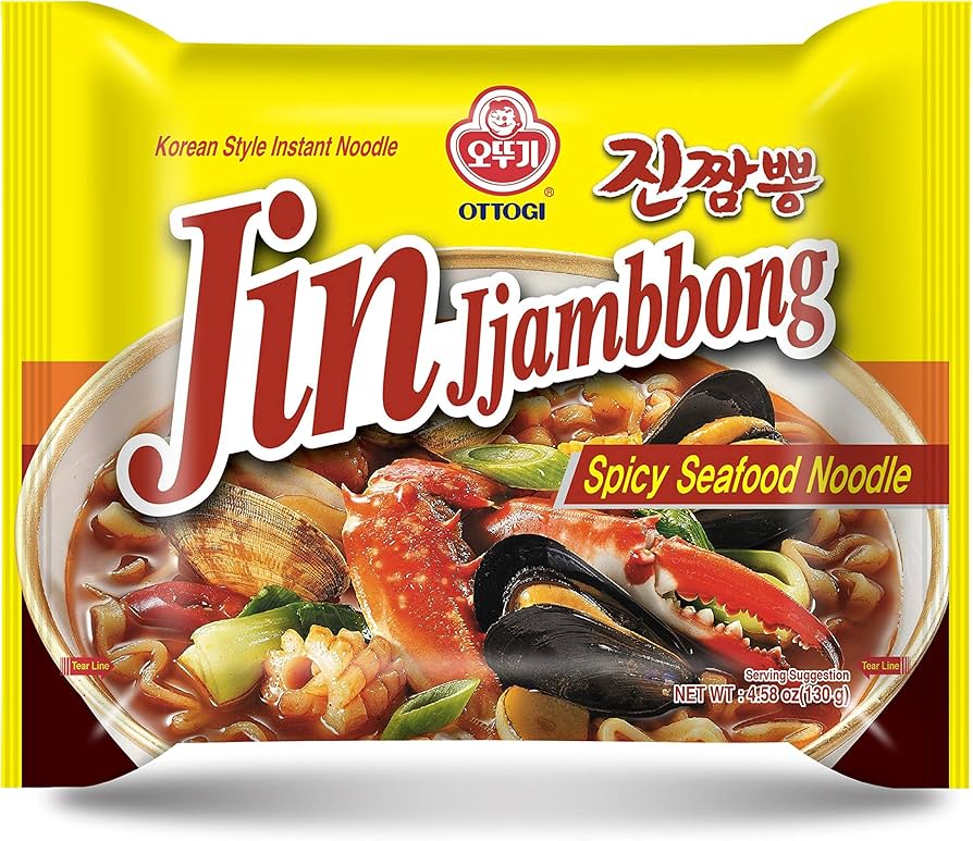 Ottogi Jin Jjambbong Spicy Seafood 4PKGS
