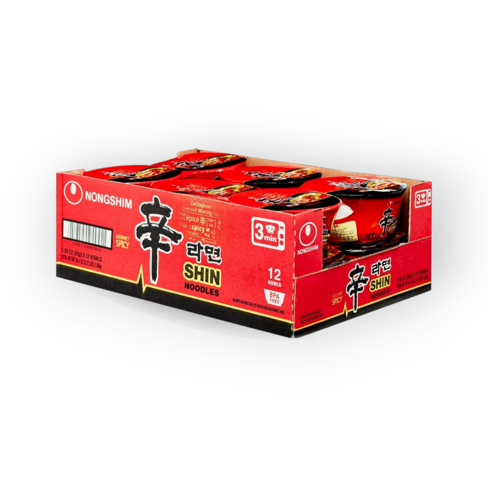 Nongshim Shin Noodles 3.03 oz(86g) x 12 BOWLS