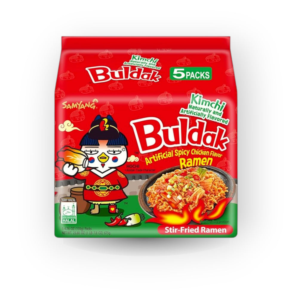 Samyang Buldak Kimchi Ramen 4.76 oz(135g) x  5 Bags