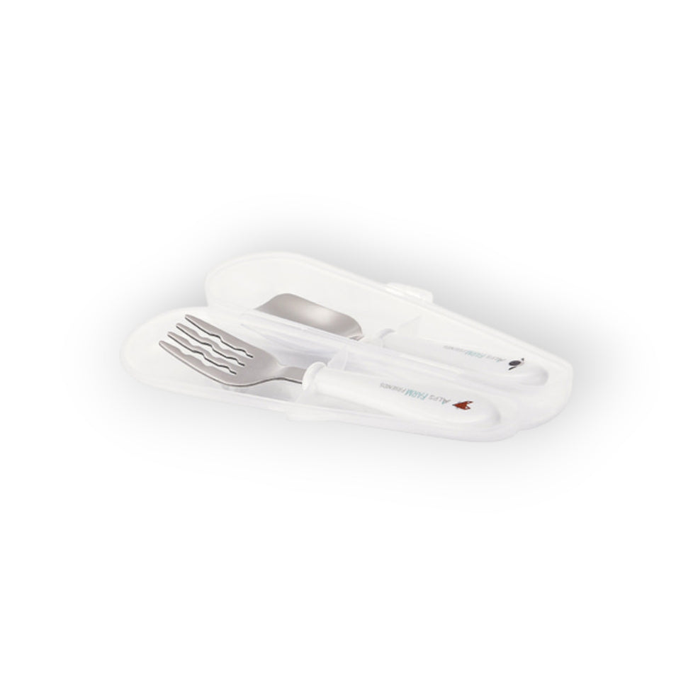 STENLOCK Alps Farm Friends Smart Spoon & Fork Case Set