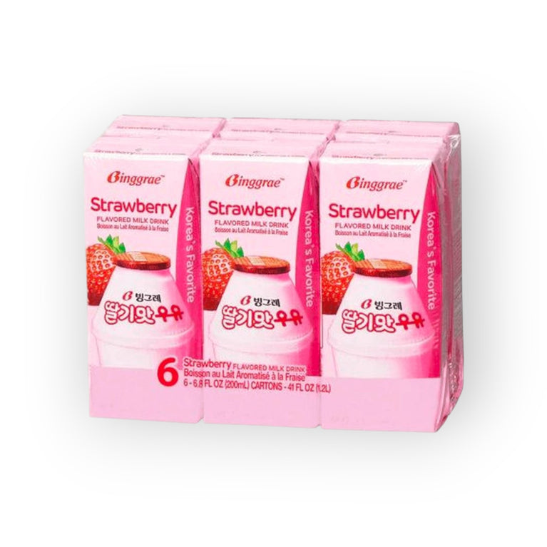 Binggrae Milk Drink 6.8oz(200ml) 6Packs