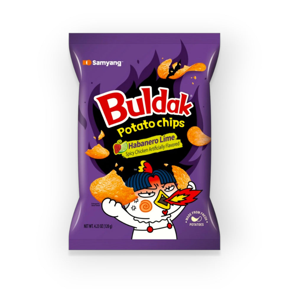 SAMYANG Buldak Potato Chips Habanero Lime 4.23oz