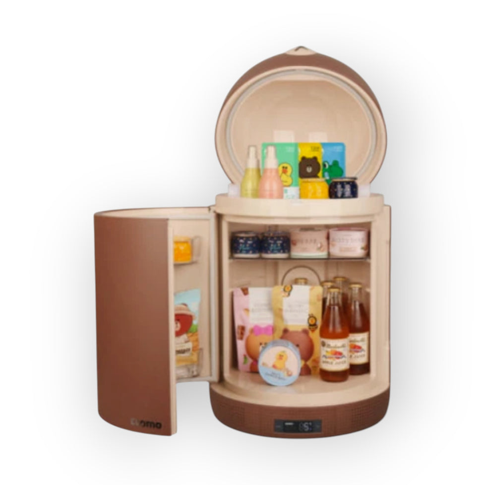 Line Friends Brown CCOMO Mini Fridge Refrigerator 31L 220V (Built-in Speaker)