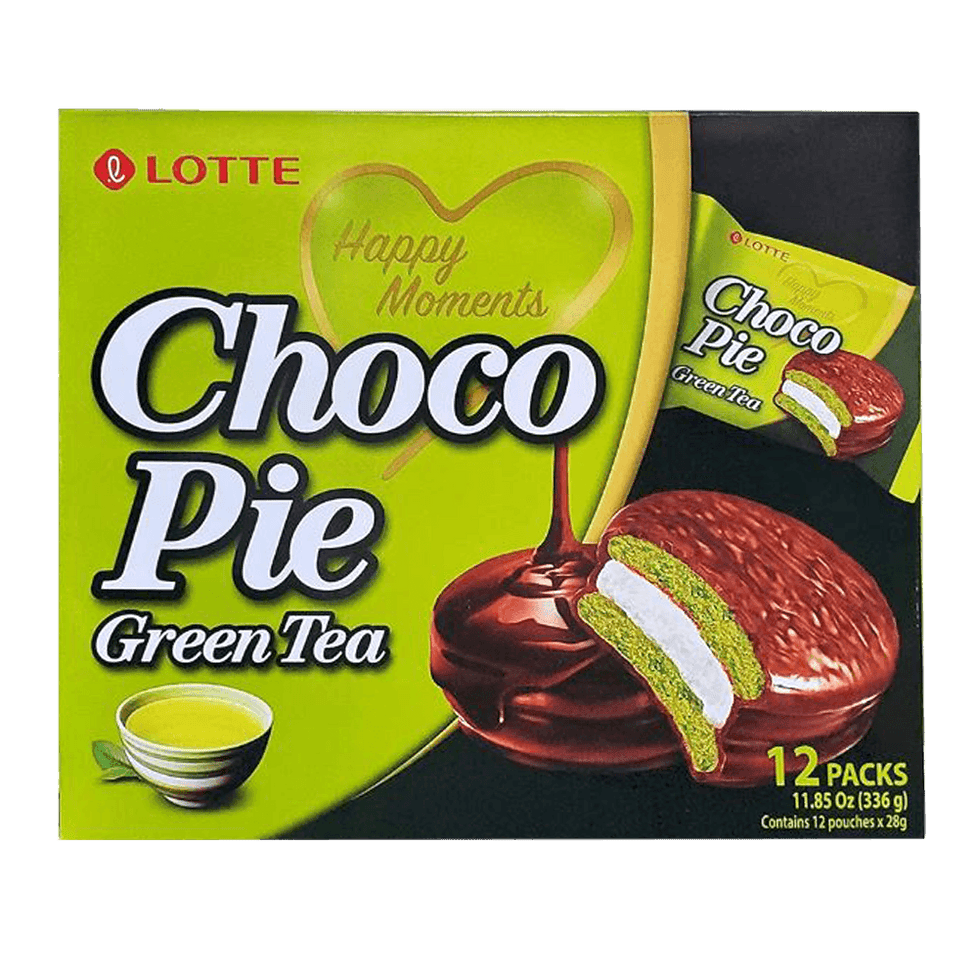 Lotte Choco Pie Green Tea 12packs