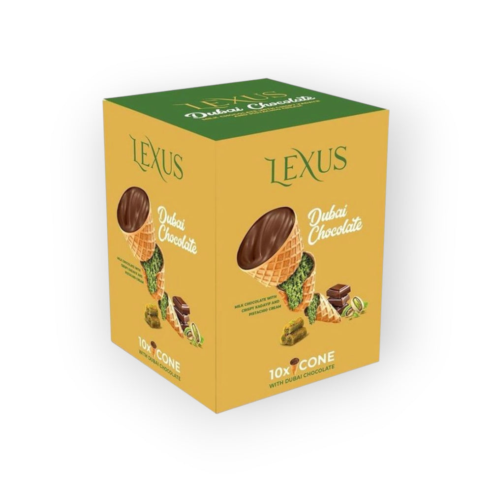 Lexus Dubai Chocolate Cone 13.5g x 10pcs