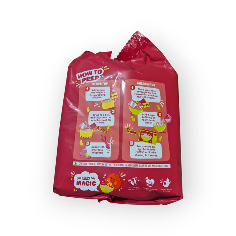 Ottogi Jin Ramen Multi (Bundle) Hot 4.23 Oz (120g) X 4PKGS.