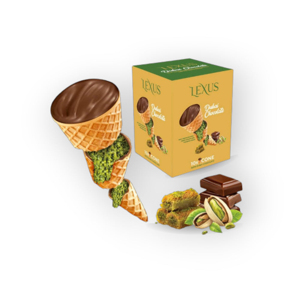 Lexus Dubai Chocolate Cone 13.5g x 10pcs