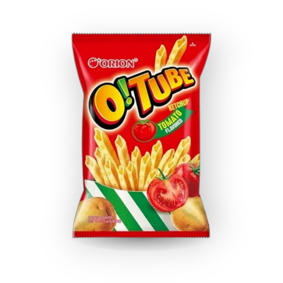 Orion O!Tube Chips Tomato Ketchup Flavor 4.06 oz (115g)